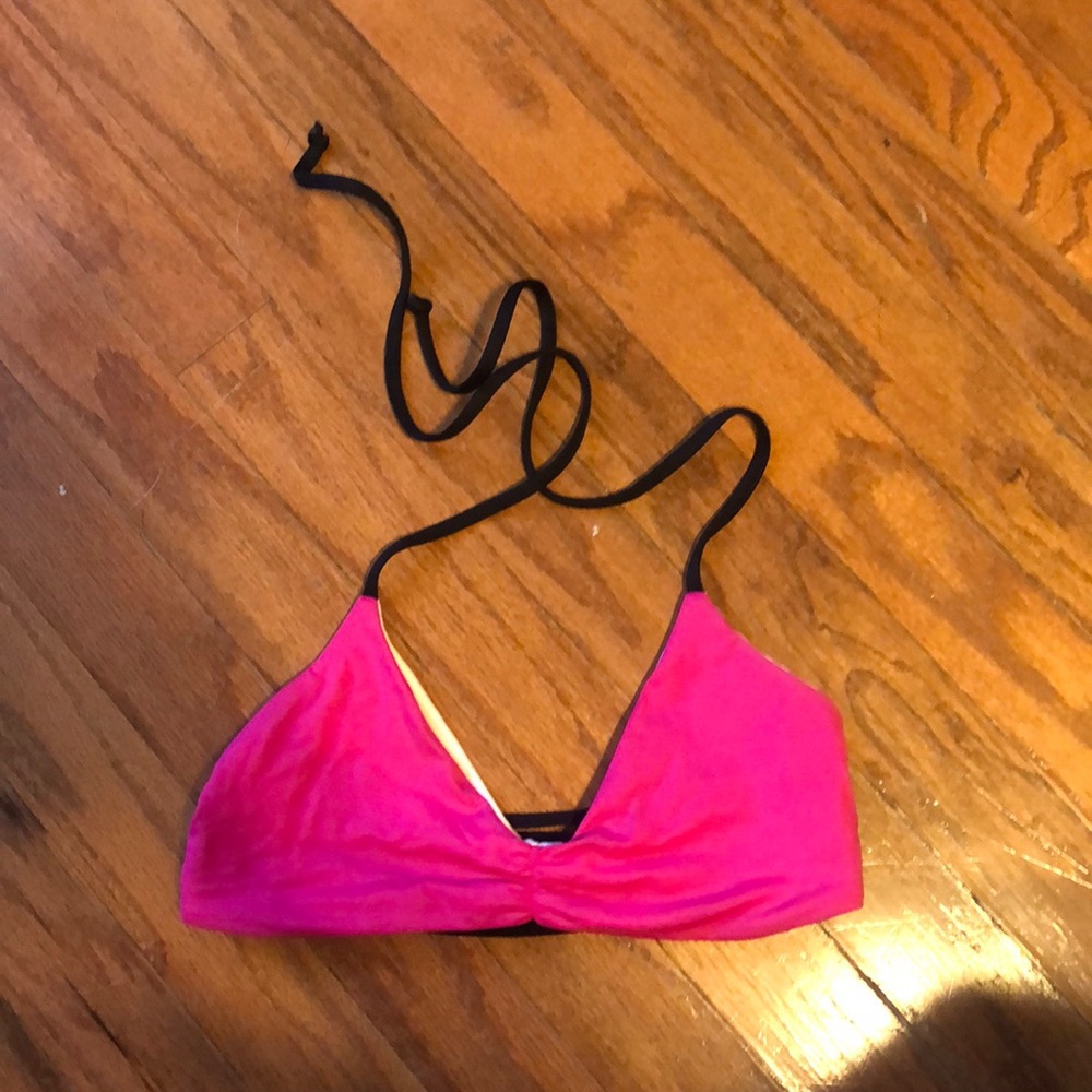 Reversible L space halter 3 strap bikini top